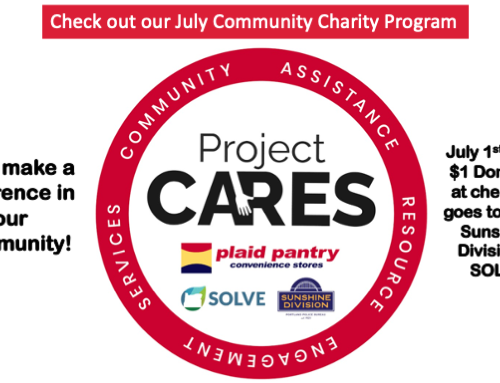 Plaid Pantry July Community Charity Program